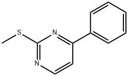 2-METHYLSULFANYL-4-PHENYLPYRIMIDINE Struktur