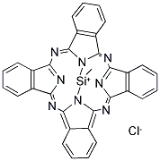 METHYLSILICON(IV) PHTHALOCYANINE CHLORIDE Struktur