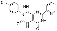 3-(4-CHLOROPHENYL)-4-IMINO-6-(2-PYRIDYL)-1,3,7-TRIHYDRO-5,7-DIAZAQUINAZOLINE-2,8-DIONE Struktur