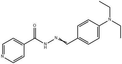 N'-(4-(DIETHYLAMINO)BENZYLIDENE)ISONICOTINOHYDRAZIDE Struktur