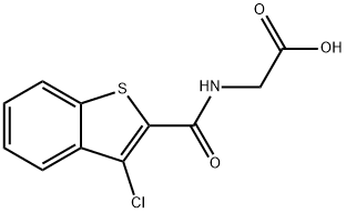 [(3-CHLORO-BENZO[B]THIOPHENE-2-CARBONYL)-AMINO]-ACETIC ACID Struktur