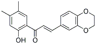 3-(2,3-DIHYDRO-1,4-BENZODIOXIN-6-YL)-1-(2-HYDROXY-4,5-DIMETHYLPHENYL)PROP-2-EN-1-ONE Struktur