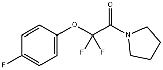 2,2-DIFLUORO-2-(4-FLUOROPHENOXY)-1-(1-PYRROLIDINYL)-1-ETHANONE Struktur