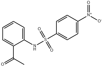 N-(2-ACETYLPHENYL)-4-NITROBENZENESULFONAMIDE Struktur