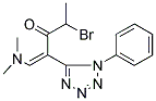 4-BROMO-1-(DIMETHYLAMINO)-2-(1-PHENYL-1H-1,2,3,4-TETRAAZOL-5-YL)PENT-1-EN-3-ONE Struktur