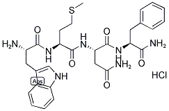 H-TRP-MET-ASN-PHE-NH2 HCL Struktur