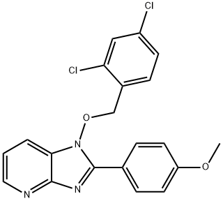 1-[(2,4-DICHLOROBENZYL)OXY]-2-(4-METHOXYPHENYL)-1H-IMIDAZO[4,5-B]PYRIDINE Struktur