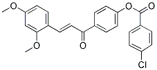 4-[3-(2,4-DIMETHOXYPHENYL)ACRYLOYL]PHENYL 4-CHLOROBENZENECARBOXYLATE Struktur