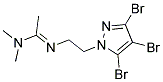 N1,N1-DIMETHYL-N'1-[2-(3,4,5-TRIBROMO-1H-PYRAZOL-1-YL)ETHYL]ETHANIMIDAMIDE Struktur