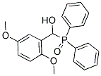 (2,5-DIMETHOXYPHENYL)(DIPHENYLPHOSPHORYL)METHANOL Struktur