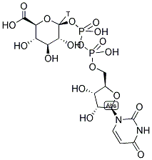 URIDINE DIPHOSPHATE GLUCURONIC ACID [GLUCURONYL-1-3H] Struktur