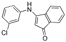 3-((3-CHLOROPHENYL)AMINO)INDEN-1-ONE Struktur