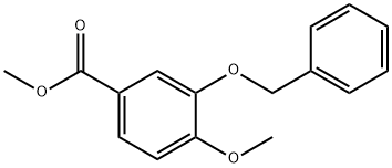 METHYL 3-BENZYLOXY-4-METHOXYBENZOATE Struktur