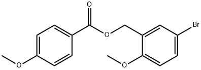 5-BROMO-2-METHOXYBENZYL 4-METHOXYBENZENECARBOXYLATE Struktur