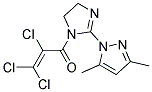 2,3,3-TRICHLORO-1-[2-(3,5-DIMETHYL-1H-PYRAZOL-1-YL)-4,5-DIHYDRO-1H-IMIDAZOL-1-YL]PROP-2-EN-1-ONE Struktur