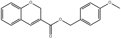 4-METHOXYBENZYL 2H-CHROMENE-3-CARBOXYLATE Struktur