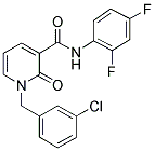 1-(3-CHLOROBENZYL)-N-(2,4-DIFLUOROPHENYL)-2-OXO-1,2-DIHYDRO-3-PYRIDINECARBOXAMIDE Struktur