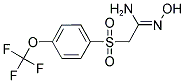 2-(HYDROXYIMINO)-1-((4-(TRIFLUOROMETHOXY)PHENYL)SULFONYL)ETH-2-YLAMINE Struktur