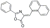 (4Z)-4-(1-NAPHTHYLMETHYLENE)-2-PHENYL-1,3-OXAZOL-5(4H)-ONE Struktur