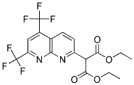 DIETHYL 2-[5,7-BIS(TRIFLUOROMETHYL)[1,8]NAPHTHYRIDIN-2-YL]MALONATE Struktur