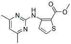 METHYL 3-[(4,6-DIMETHYLPYRIMIDIN-2-YL)AMINO]THIOPHENE-2-CARBOXYLATE Struktur