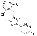 3-CHLORO-6-[4-(2,6-DICHLOROBENZYL)-3,5-DIMETHYL-1H-PYRAZOL-1-YL]PYRIDAZINE Struktur