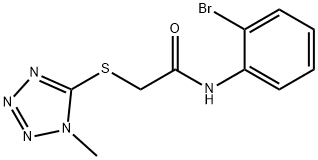 N-(2-BROMOPHENYL)-2-[(1-METHYL-1H-1,2,3,4-TETRAAZOL-5-YL)SULFANYL]ACETAMIDE Struktur