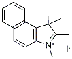 1,2,3,3-TETRAMETHYL-BENZO[E]INDOLENINIUM-IODIDE Struktur