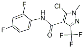 5-CHLORO-N-(2,4-DIFLUOROPHENYL)-1-METHYL-3-(TRIFLUOROMETHYL)-1H-PYRAZOLE-4-CARBOXAMIDE Struktur