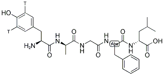 (2-D-ALANINE-5-D-LEUCINE), [TYROSYL-3,-3H(N)]- Struktur