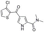 4-[(3-CHLORO-2-THIENYL)CARBONYL]-N,N-DIMETHYL-1H-PYRROLE-2-CARBOXAMIDE Struktur