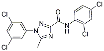 N-(2,4-DICHLOROPHENYL)-1-(3,5-DICHLOROPHENYL)-5-METHYL-1H-1,2,4-TRIAZOLE-3-CARBOXAMIDE Struktur