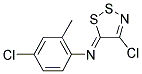 4-CHLORO-N-(4-CHLORO-5H-1,2,3-DITHIAZOL-5-YLIDEN)-2-METHYLANILINE Struktur