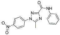 5-METHYL-1-(4-NITROPHENYL)-N-PHENYL-1H-1,2,4-TRIAZOLE-3-CARBOXAMIDE Struktur