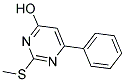 4-HYDROXY-2-(METHYLTHIO)-6-PHENYLPYRIMIDINE Struktur