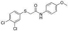 2-[(3,4-DICHLOROPHENYL)SULFANYL]-N-(4-METHOXYPHENYL)ACETAMIDE Struktur