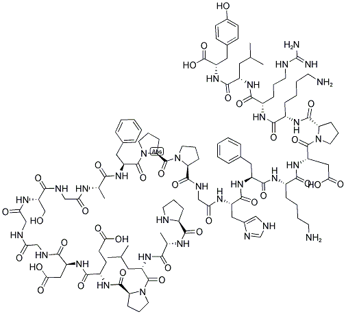 H-PRO-ALA-LEU-PRO-GLU-ASP-GLY-GLY-SER-GLY-ALA-PHE-PRO-PRO-GLY-HIS-PHE-LYS-ASP-PRO-LYS-ARG-LEU-TYR-OH Struktur