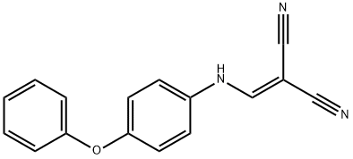 (((4-PHENOXYPHENYL)AMINO)METHYLENE)METHANE-1,1-DICARBONITRILE Struktur