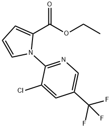 ETHYL 1-[3-CHLORO-5-(TRIFLUOROMETHYL)-2-PYRIDINYL]-1H-PYRROLE-2-CARBOXYLATE Struktur