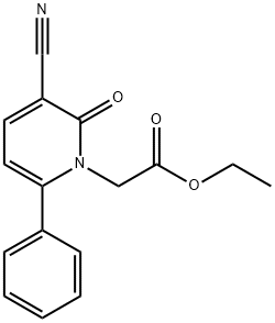 ETHYL 2-[3-CYANO-2-OXO-6-PHENYL-1(2H)-PYRIDINYL]ACETATE Struktur