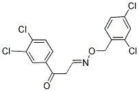 3-(3,4-DICHLOROPHENYL)-3-OXOPROPANAL O-(2,4-DICHLOROBENZYL)OXIME Struktur