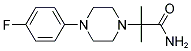 2-[4-(4-FLUOROPHENYL)PIPERAZINO]-2-METHYLPROPANAMIDE Struktur