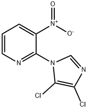 2-(4,5-DICHLORO-1H-IMIDAZOL-1-YL)-3-NITROPYRIDINE Struktur