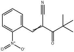 2-(2,2-DIMETHYLPROPANOYL)-3-(2-NITROPHENYL)PROP-2-ENENITRILE Struktur