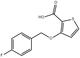 3-[(4-FLUOROBENZYL)OXY]-2-THIOPHENECARBOXYLIC ACID Struktur