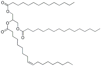 1-MYRISTIN-2-OLEIN-3-PALMITIN Struktur