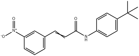 N-[4-(TERT-BUTYL)PHENYL]-3-(3-NITROPHENYL)ACRYLAMIDE Struktur