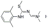 N-(([(2,6-DIMETHYLANILINO)(METHYLSULFANYL)METHYLENE]AMINO)METHYLENE)-N-METHYLMETHANAMINIUM IODIDE Struktur