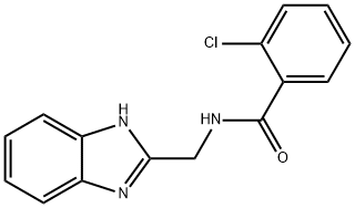 N-(1H-1,3-BENZIMIDAZOL-2-YLMETHYL)-2-CHLOROBENZENECARBOXAMIDE Struktur