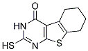 2-MERCAPTO-5,6,7,8-TETRAHYDRO-3H-BENZO[4,5]THIENO[2,3-D]PYRIMIDIN-4-ONE Struktur